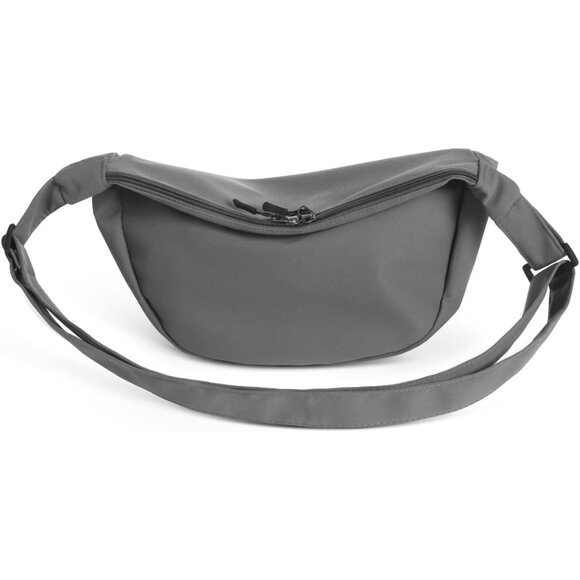 Women Grey Imported Polyester Crossbody Lightweight Crescent Trendy Sling Bag - Picture 7 of 8